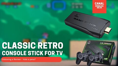 Classic Retro Video Game Stick For TV Super nintendo | Playstation | Mega Drive | Vale a pena? É bom