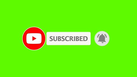 Green screen YouTube sub and bell up intro