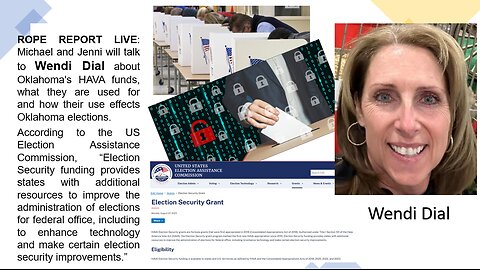 ROPE Report Live - Wendy Dial on Election Integrity; What Is HAVA?
