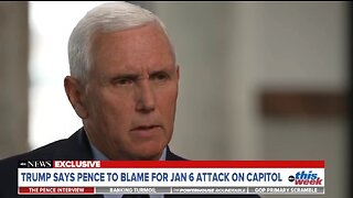 Mike Pence: Trump Is Wrong To Blame Me For January 6th