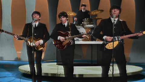 The Beatles - Please Please Me (Ed Sullivan live) [colorized]