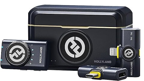 Hollyland Lark M2 Wireless Microphone, iPhone/Android/Camera/PC/Laptop Video Recording Streaming