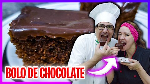 COMO FAZER BOLO DE CHOCOLATE - O bolo 🍰 que você procurava / Mais fácil e gostoso, impossível.