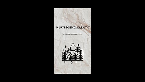 10 ways to become wealthy 🤑 #wealth #money #billionaire #short