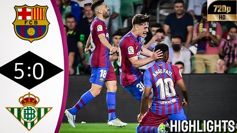 Barcelona vs Real Betis 5-0 Highlights & All Goals 2023 HD