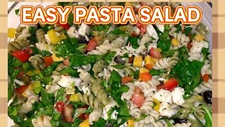 Easy Pasta Salad - Delicious Recipe Great for Summer - Summer Salad #pastasaladrecipe #summersalads