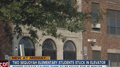 Sequoyah Elementary students stuck in elevator after power outage