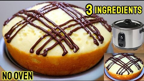 This Rice Cooker Cake Rocks!!! Only 3 Ingredients | No Oven, Soft and Fluffy