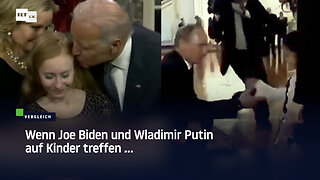 Wenn Joe Biden und Wladimir Putin auf Kinder treffen ...