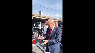 Donald Trump posted his third clip on TikTok.