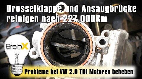 Diesel Drosselklappe und Ansaugbrücke reinigen - 2.0 TDI SKODA AUDI VW SEAT EA189 Motor