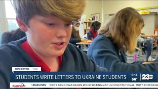 Students write letters to Ukraine students