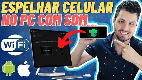 (2022) Como ESPELHAR a TELA do CELULAR no PC com ÁUDIO GRÁTIS! TROVO e TROVOCAST