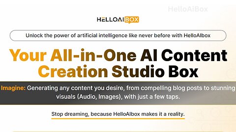 HelloAIbox Review - AI-Powered Content Creation Studio!