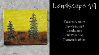 "Landscape 19" Impressionist Expressionist Landscape Oil Painting #forsale