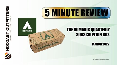 Nomadik Quarterly Subscription Box review march 2022.