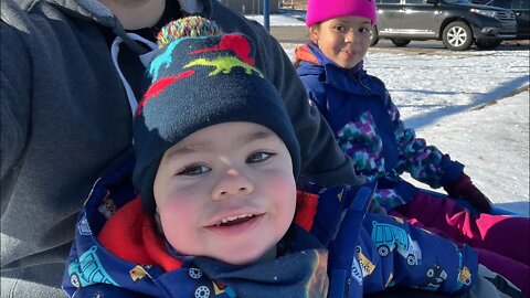 ☃️ #Woodslake sledding ❄️