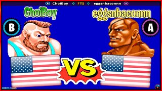 Street Fighter II': Hyper Fighting (ChoiBoy Vs. eggsnbaconnn) [U.S.A. Vs. U.S.A.]