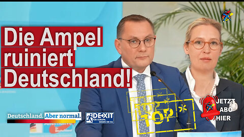 Die Ampel ruiniert Deutschland, nicht die AfD