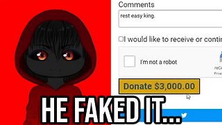 This YouTuber Faked A $3K Donation To Technoblade...