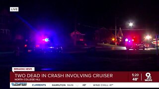 2 dead in crash involving Springfield Twp. police cruiser in North College Hill