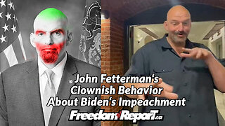 John Fetterman Behaves Like A CLOWN When Asked About The Joe Biden Impeachment