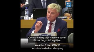 Giám đốc Pfizer thừa nhận KHÔNG CÓ nghiên cứu về việc vaccine chống lây lan virus