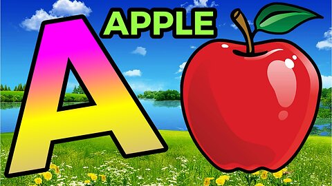 Abc song phonics with two words | phonics song for kids | a for apple b for ball