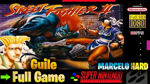 Street Fighter II: The World Warrior: Guile - Super Nintendo (Full Game Walkthrough)