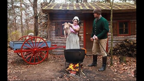 COOKING A THANKSGIVING TURKEY 200 YEAY AGO |1796 REAL HISTORIC RECIPE | ond men