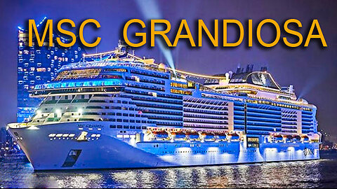 The MSC Grandiosa cruise ship in Brazil