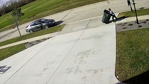 Little Boy Loses Battle Against Trash Can