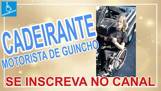 pcd = Cadeirante Motorista de guincho - Pessoa com deficiência