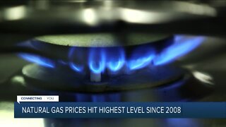 Natural gas prices spike to highest level since 2008