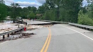 Record flooding knocks out roads, bridges at Yellowstone National Park