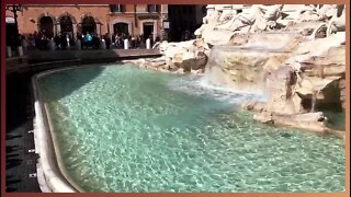 Roma, Coliseu, Fontana di Trevi, Itália, março de 2019