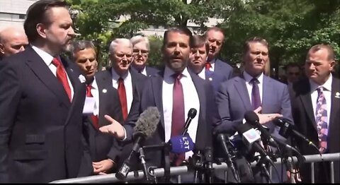 DON TRUMP JR💚🇺🇸🍀🏅ADDRESS THE MEDIA🎙️OUTSIDE NYC COURT HOUSE🇺🇸🏛️⭐️