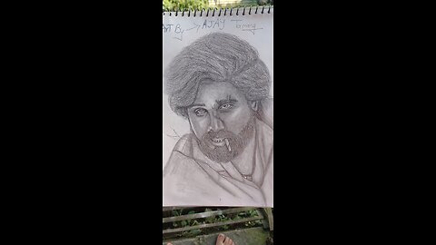 pushparaj 👉Aallu Arjun 🖌️✍️pencil drawing