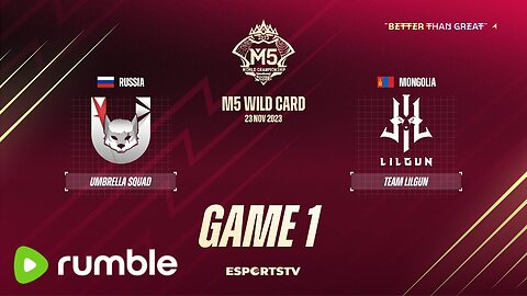 M5 Wild Card Day 1 | Umbrella Squad vs Team Lilgun | GAME 1 | Mobile Legend Championship 2023