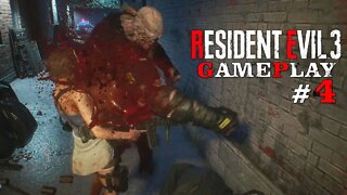 Resident Evil 3 - GamePlay#4 - Nemesis me esbagaçou corri muito #ResidentEvil3