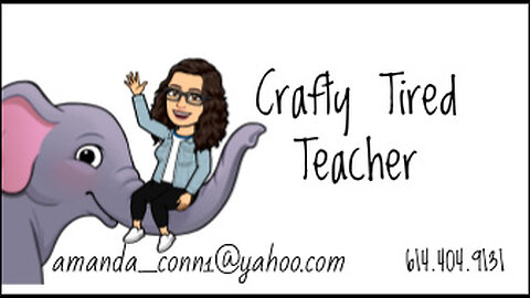 Crafty Tired Teacher Personalized Sign Reel