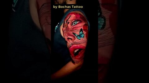 Stunning work by Bochas Tattoo #shorts #tattoos #inked #youtubeshorts