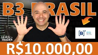 🔵 DIVIDENDOS: QUANTO RENDE R$10.000,00 INVESTIDOS NA B3 (B3SA3)? Saiba como calcular!
