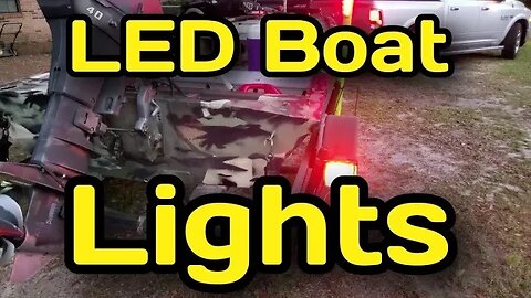 Boat Trailer LED Lights Install