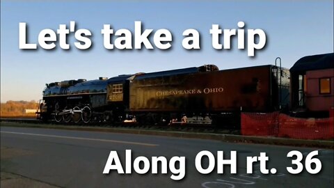 Railfanning seek and find road trip up rt. 36 through Coshocton Ohio. 09 Nov 2020.