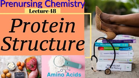 Structure of Proteins Video Chemistry for Nursing (Lecture 48)
