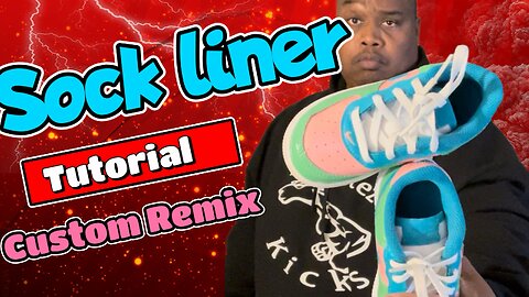 Custom Sock liner tutorial #customsneakers #angeluspaint #customkicks