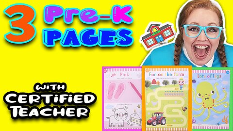 Pre-K Activity Workbook | Learn Colors & Animals | Follow Directions | Certified Teacher | Toddlers