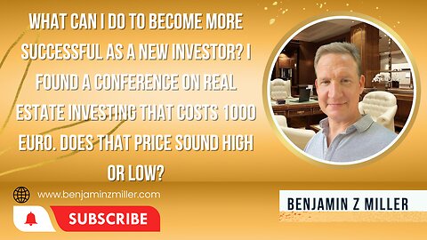 What to do to become more successful as new investor? I found a conference on real estate investing.