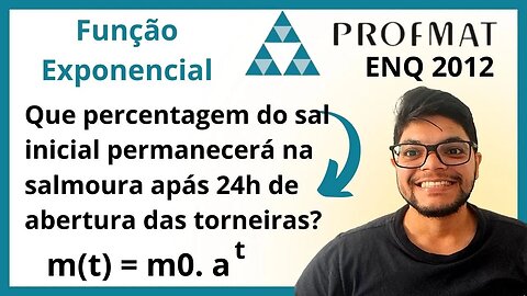 Que percentagem do sal inicial permanecerá na salmoura após 24h de abertura das torneiras (PROFMAT )